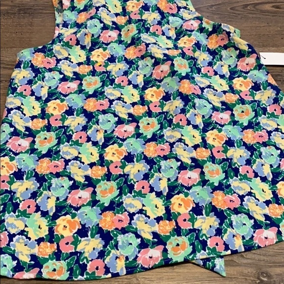 Crown and Ivy Sleeveless Ruffle Neck Floral Top - Picture 3 of 8